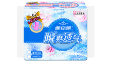 瞬爽透氣直條包20片日用柔網(wǎng)衛(wèi)生巾PT01078